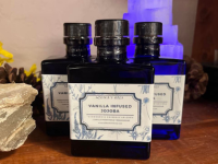 Vanilla Infused Jojoba 5oz Blue Bottle