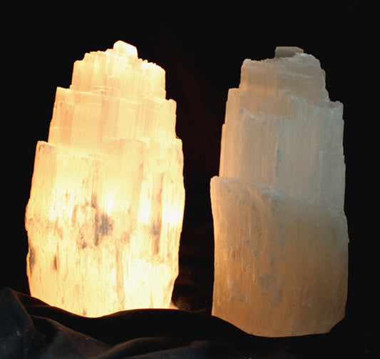 Selenite Skyscraper Lamp - Small